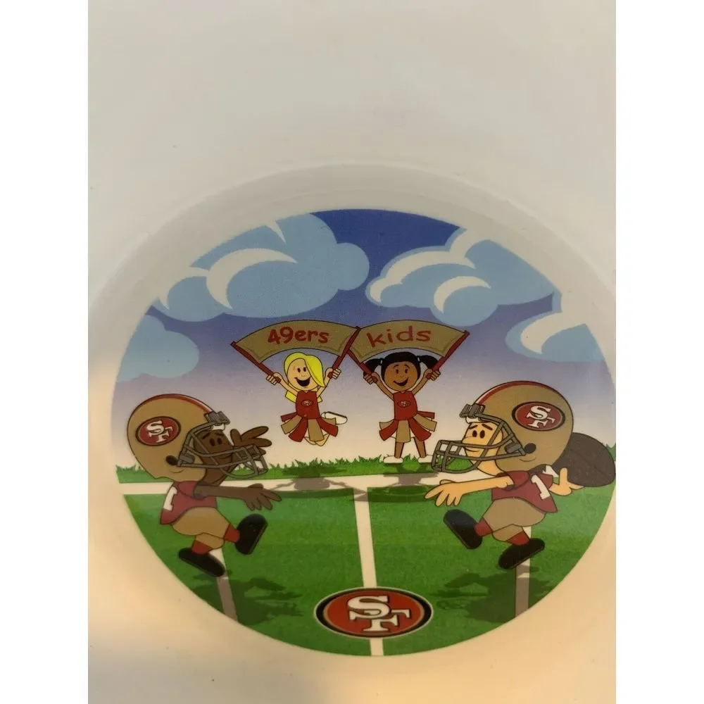 NFL San Francisco 49ers Child's Plate And Bowl Set NFL kids Officially‎ Licensed